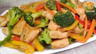 🥦¡Te encantará el brócoli con pollo si lo cocinas de esta manera! Pollo salteado con verduras