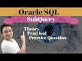 Tutorial#68 SubQuery in Oracle SQL Database by rakesh malviya