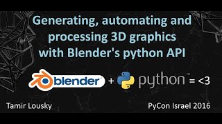 Introduction to Python Scripting in Blender Part 01