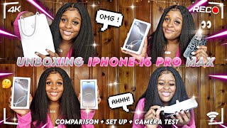 ✧˖° NEW iPhone 16 PRO MAX  UNBOXING  256Gb + Set Up + CAMERA test ✧˖° | Jazmine Tania