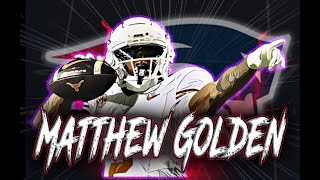 Matthew Golden | Wide Receiver | Texas | New England Patriots 2025 NFL Draft Target | Highlights