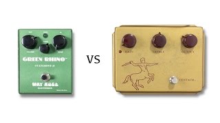 Original Way Huge Green Rhino vs Klon Centaur