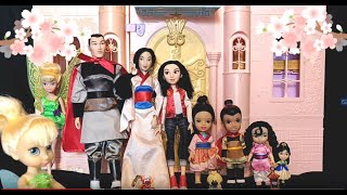 Disney Princess Dolls - Introducing MULAN'S FAMILY!!🐉🌺