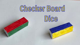 DIY Cuboid Paper Dice | Board Game rectangle dice | Colourful Ludo Dice
