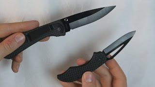 Review: Schrade ceramic folding knives /w carbon fiber handle (SCH405 and SCH402L)