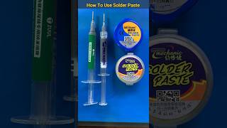 How To Use Solder Paste #technology #mobilerepair