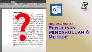 Part 2. Membuat Pendahuluan dan Metode dalam penulisan jurnal (artikel ilmiah)