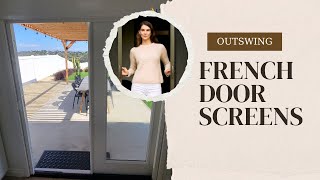 Screen Doors for Out-Swing French Doors #interiordesign #retractablescreens