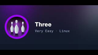 HackTheBox - Three - Walkthrough
