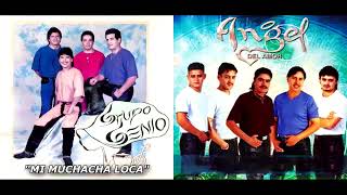 GRUPO GENIO Y ANGEL DEL AMOR MIX 10 CANCIONES PEGADITAS