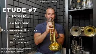 PORRET Etude #7 from 24 Melodic \u0026 Progressive Etudes for Cornet, Trumpet and Flugelhorn