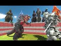 Challenge battle remodel Mechagodzilla fight with team high tier Godzilla