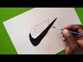 How to draw NIKE logo.  (FOCAL PENCIL)