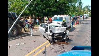 Tractomula chocó de frente con automóvil en Córdoba: hay 5 muertos