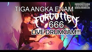 Zalu | FORGOTTEN - Tiga Angka Enam + T.T.M [Drumcam] Live at IDDF (Chapter Bandung) - Bandung