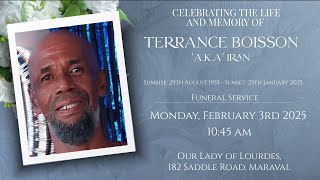 The Funeral Service of Terrance Boisson ‘A.K.A’ Iran