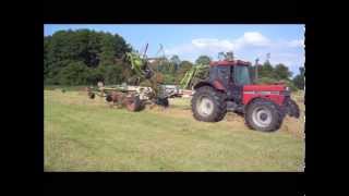 CASE IH und STEYR mit CLAAS bei der Heuernte 2014