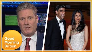 Labour's Keir Starmer Demands Rishi Sunak To 'Come Clean' Over Wife's Investments | GMB