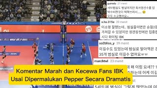 Komentar Marah dan Kecewa Fans IBK Usai Dipermalukan Pepper Secara Dramatis