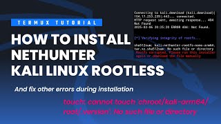 Cara Install Nethunter Kali Linux Rootless terbaru \u0026 tanpa error | Termux Tutorial