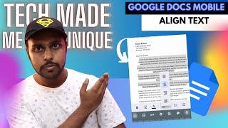How to align text in google docs mobile | text alignment google docs mobile
