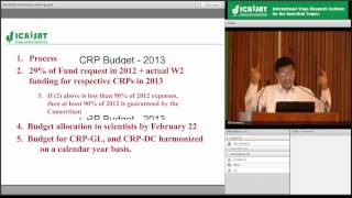 ICRISAT Global Planning Meeting 2013 - Finance Issues