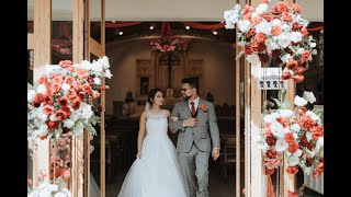 Adrian & Angeline Church Wedding - Catholic Church of St. Francis Xavier's ( HD )