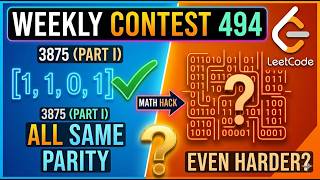 LeetCode Weekly Contest 494 | Construct Uniform Parity Array I & II (3875, 3876) | Full Explanation
