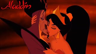 Aladdin (1992) Movie | Jasmine Kisses Jafar | Walt Disney