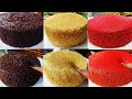 1/2 Kg Chocolate,Vanilla,Red Velvet Sponge Cake Recipe Without Oven/How To Make 1/2 Kg Sponge Cake👌