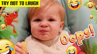 Funny Baby Eating Lemon For First Time - Try Not To Laugh Funny Cute Baby Fail Video Compilation