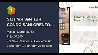 Sacrifice Sale 1BR CONDO SANLORENZO PLACE MAKATI