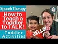 Speech Therapy - How To Teach a Toddler to TALK! - Toddler Activities - Jello Sensory Play