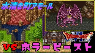 【SFC】ドラゴンクエスト６ 幻の大地 #９ 水清き町アモール　イリアとジーナ　カガミのカギ入手　VSホラービースト kazuboのゲーム実況