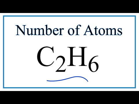 How many atoms are in ethane?