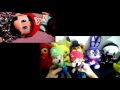 SML Movie The Secret Door! Mario And Luigi Reaction (Freddy,Foxy,MrBonnie,Pikachu,Link,Puppet)