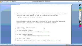 Using JOptionPane class to obtain user input