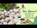 NOCI BISCOTTO FATTI CON LA PIASTRA RIPIENI DI NUTELLA E CREMA DI PISTACCHIO