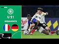 Double lead gambled away | France vs. Germany 1-2 | Highlights | Under-21 Friendly