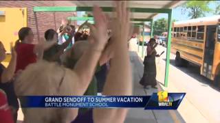 Students get rousing sendoff for summer