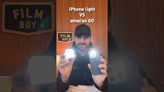 iPhone lighting VS the brand new amaran Go! #contentcreator #lighting