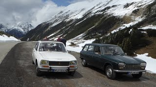 Peugeot 204 und Peugeot 504 eine 2500km Oldtimer Alpentour - Ja das funktioniert und macht Freude