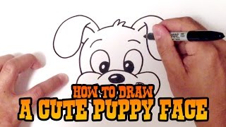 How to Draw a Dog Face - Step by Step for Beginners