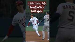 MLB | Shohei Ohtani with a 2  rbi triple | Angels vs. Astros | July 13, 2022 #shohei #ohtani #大谷翔平