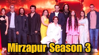 Mirzapur Season 3 Grand Launch At Amazon Prime Video Special Announcements Event