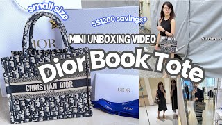 mini unboxing video - Dior Book Tote | Oblique | Small