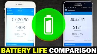 Apple iPhone 6s Plus vs Samsung Galaxy Note 5 - Battery Life Comparison