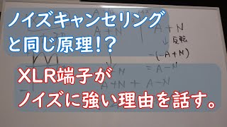 ノイズキャンセリングと同じ原理！？。XLR端子がノイズに強い理由を話す。