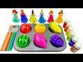 Satisfying Video I How to make Princess Lolipops in to Heart Pool AND Rainbow Painted Cutting ASMR