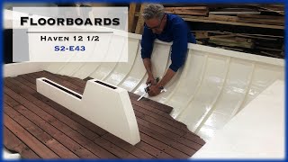 Wooden Boat Building, Installing Walnut Floorboards, Topside Paint, S2-E43